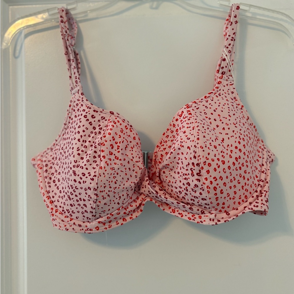 Birdsong Masai Mara Pink Leopard Print Swim Top